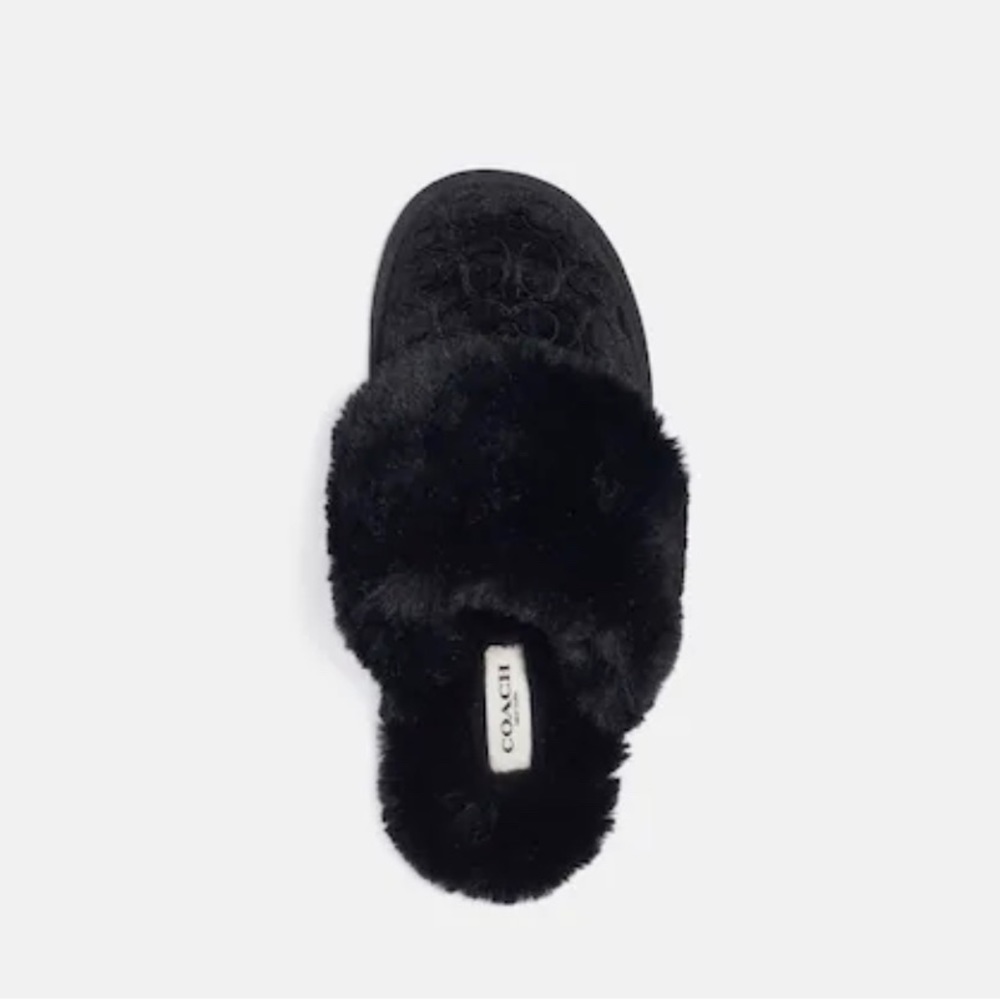 Coach Zuri Black Slippers